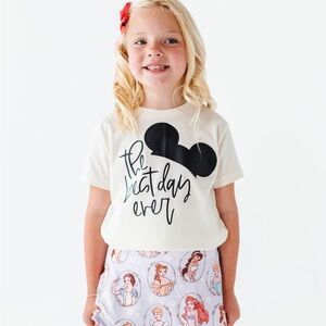 Kids Cream Tee with Black Graphic